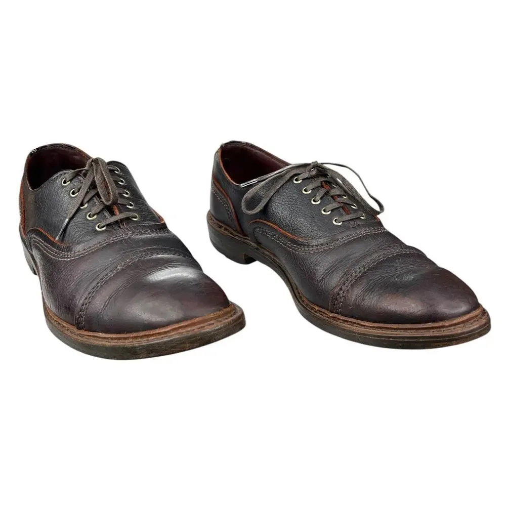 Allen Edmonds Men’s Overlord Brown Leather Cap Toe Oxford Size US 10 D